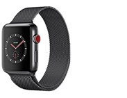 AroundTech - Apple Watch Series 3 e' la terza generazione di smartwatch di Apple, annunciato a settembre 2017, simile al modello di seconda generazione (Series 2) con in piu' la possibilita' di acquistare la versione GPS+LTE che puo' essere usato con E-SIM senza iPhone nelle vicinanze (non in Italia). Apple Watch Series 3 resiste all'acqua fino ad una profonditÃ  di 50 metri e puo' essere indossato anche in piscina o al mare, ha un processore dual-core due volte piu' veloce e un display AMOLED da 1.65 pollici di risoluzione 390x312 pixel e con 1000 nits di luminosita'. Apple Watch Serie 3 ha un GPS integrato per registrare gli allenamenti e sistema operativo WatchOS 4. Apple Watch Series 3 in Italia disponibile solo nella versione GPS (non con LTE).